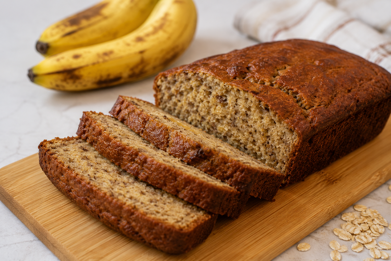 Bolo de Banana Fit Super Fofinho E Sem Farinha Branca: O Lanche Da Tarde PERFEITO Que Fica Pronto Num Piscar De Olhos!