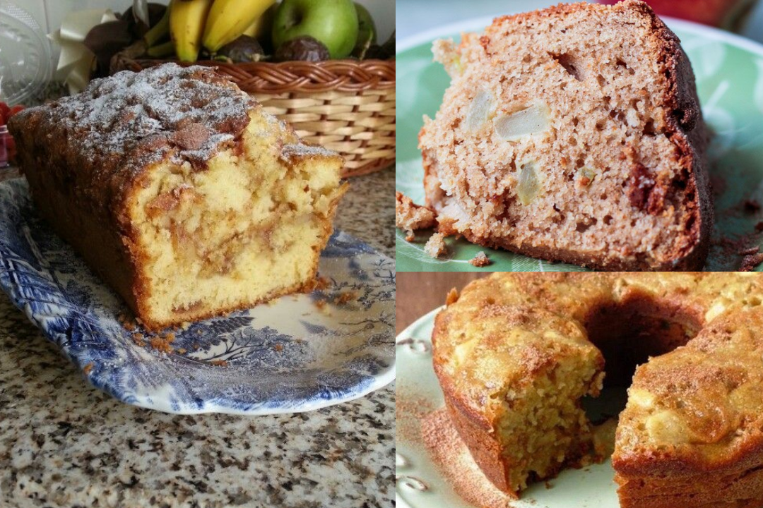 Fiz esse bolo de maçã com apenas 4 ingredientes e virou a nova paixão aqui de casa