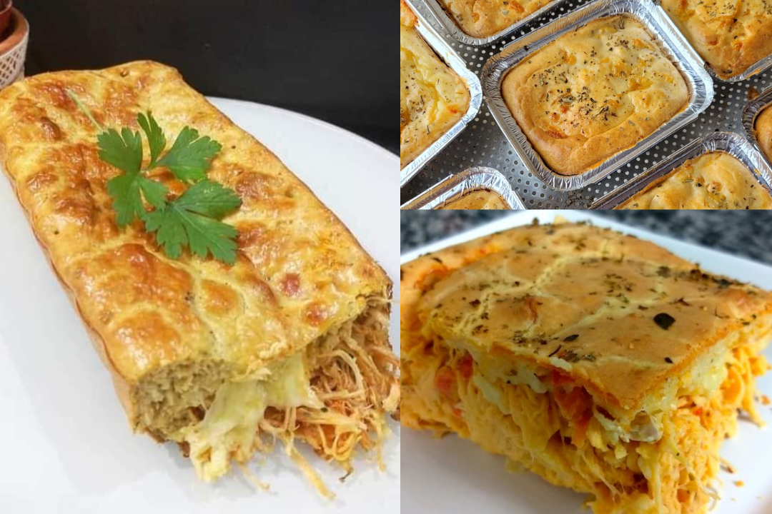 Misture frango bem temperado com uma massa leve e descubra a torta que todo mundo pede bis