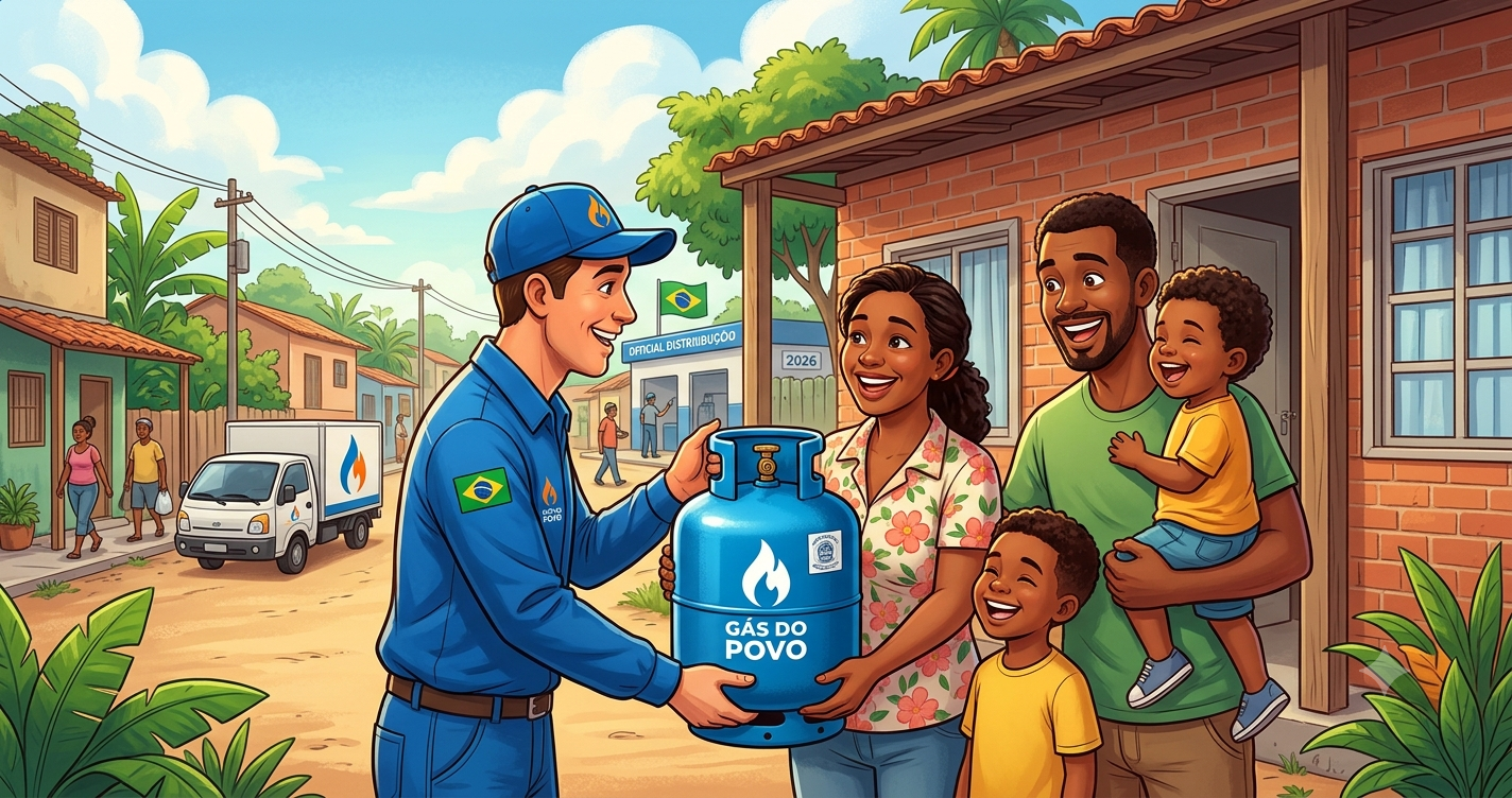 BOTIJÃO GRÁTIS EM 2026! Gás do Povo: Descubra AGORA Como Funciona, Quem Tem Direito e as Datas para Retirar o Seu!