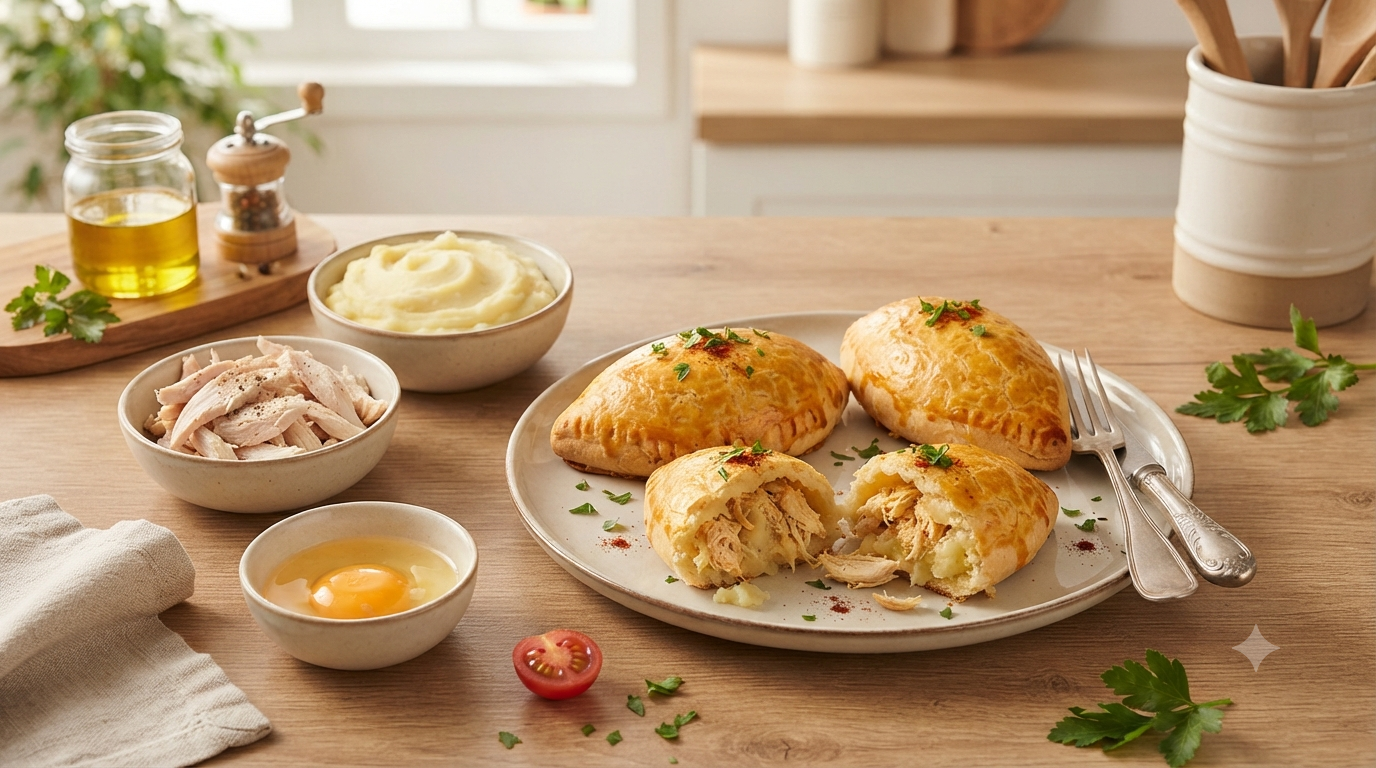 Urgente! Salgado de 3 Ingredientes com Batata e Frango: Simples, Rápido e Vai Arrasar na Sua Dieta!