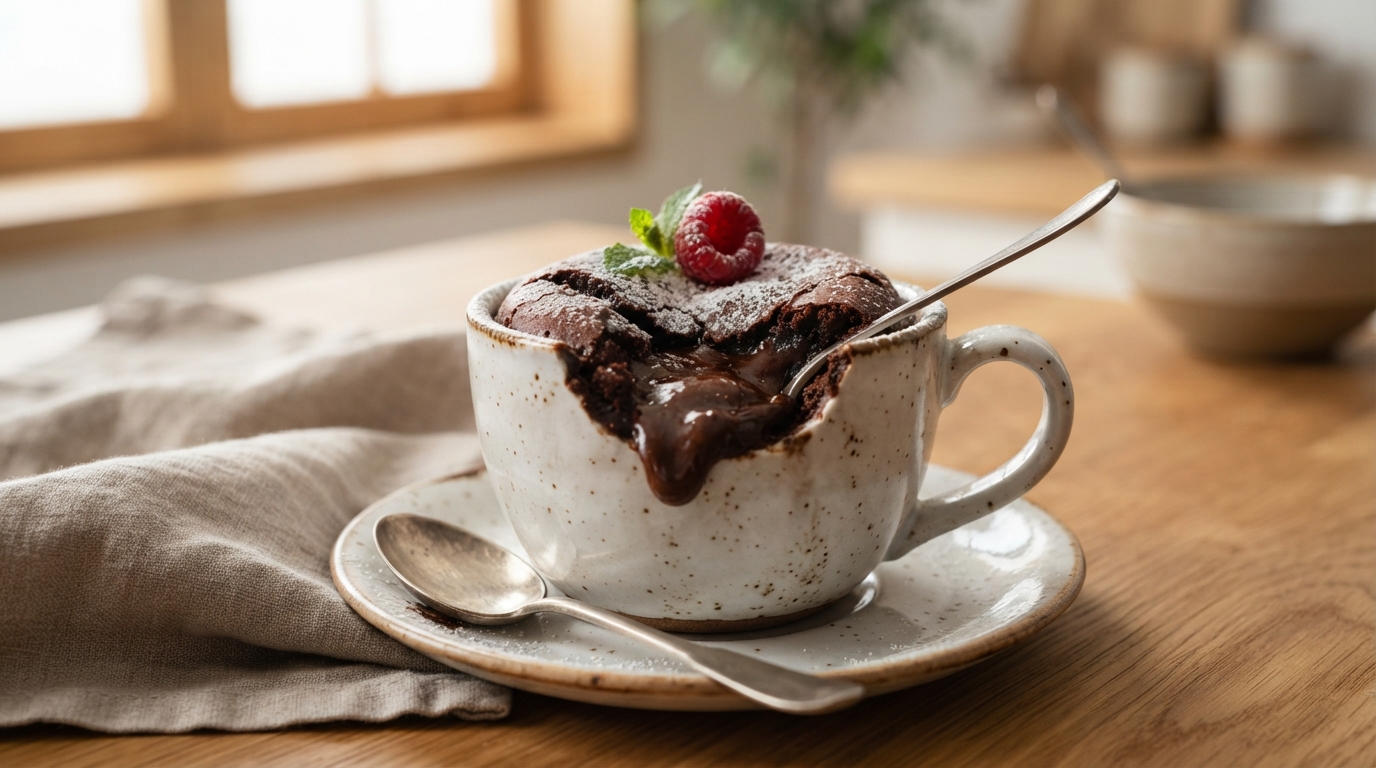 Petit Gateau de Caneca: Receita Sem Glúten Pronta em Poucos Minutos