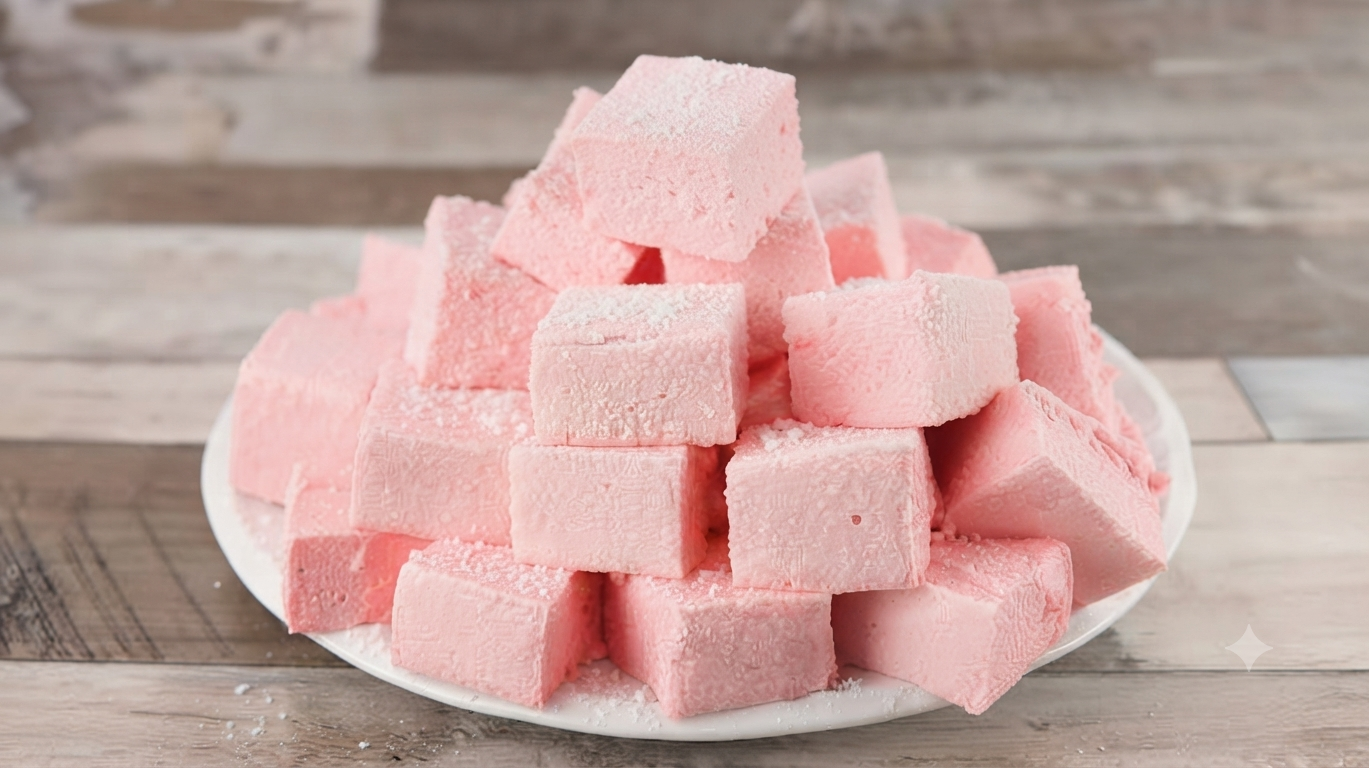 MARSHMALLOW CASEIRO! Feito com Apenas 3 Ingredientes, Super Fofinho e Vai Arrasar na Sua Sobremesa!