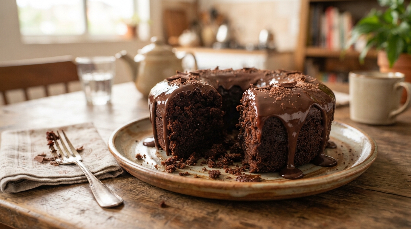 BOLO DE CHOCOLATE COM FLOCÃO! Sem glúten, sem lactose e surpreendentemente fofinho
