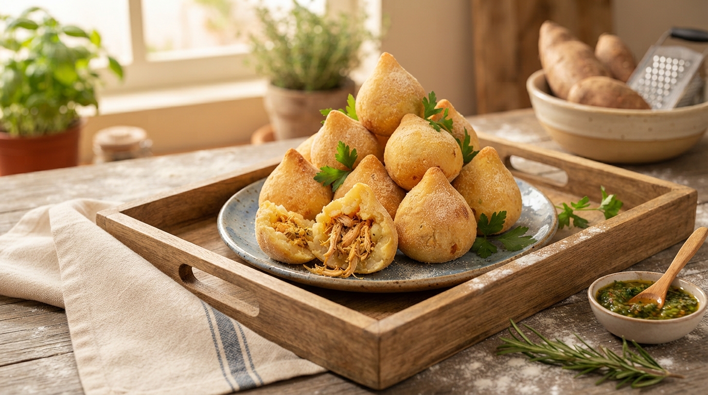 Coxinha Assada de Inhame Sem Glúten: Receita Fácil e Saudável