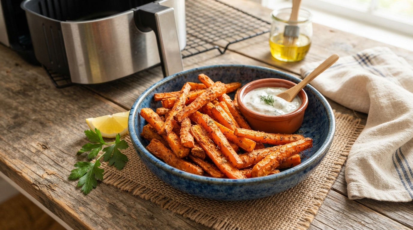 Palitinhos de Cenoura Crocantes na Airfryer: Receita Fácil e Sequinha