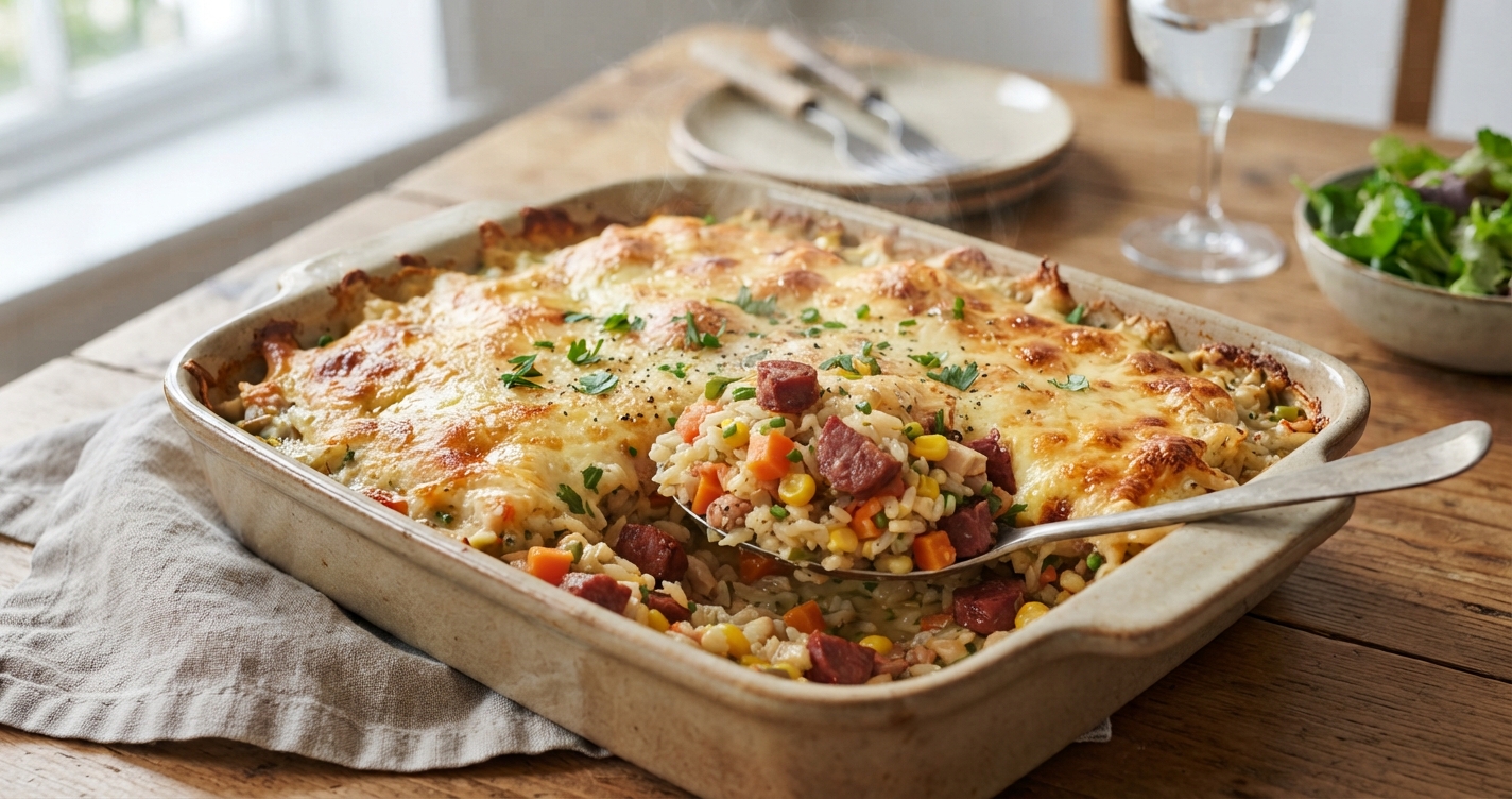 Arroz de Forno Preguiçoso: Fácil, Cremoso e Saboroso