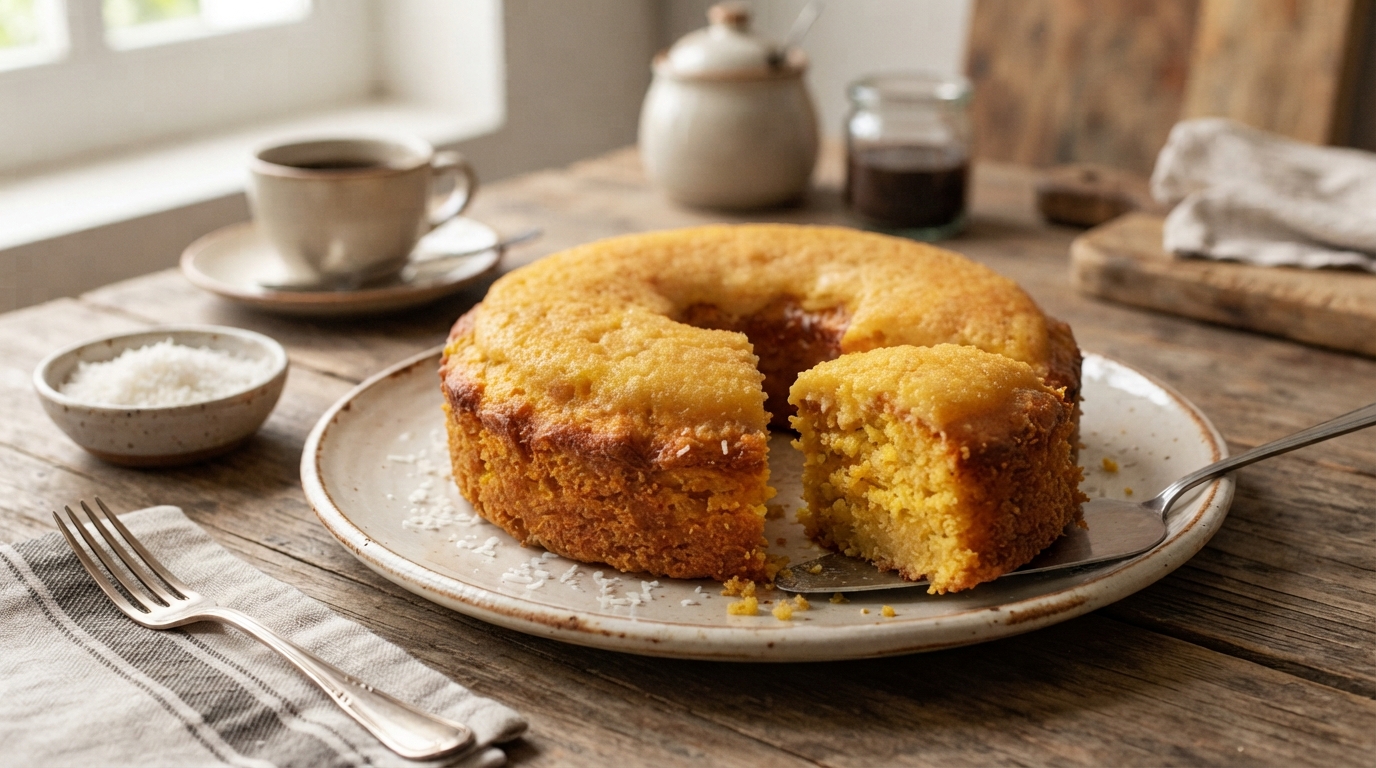 Bolo de Flocão de Milho com Leite Condensado: Fácil e Delicioso