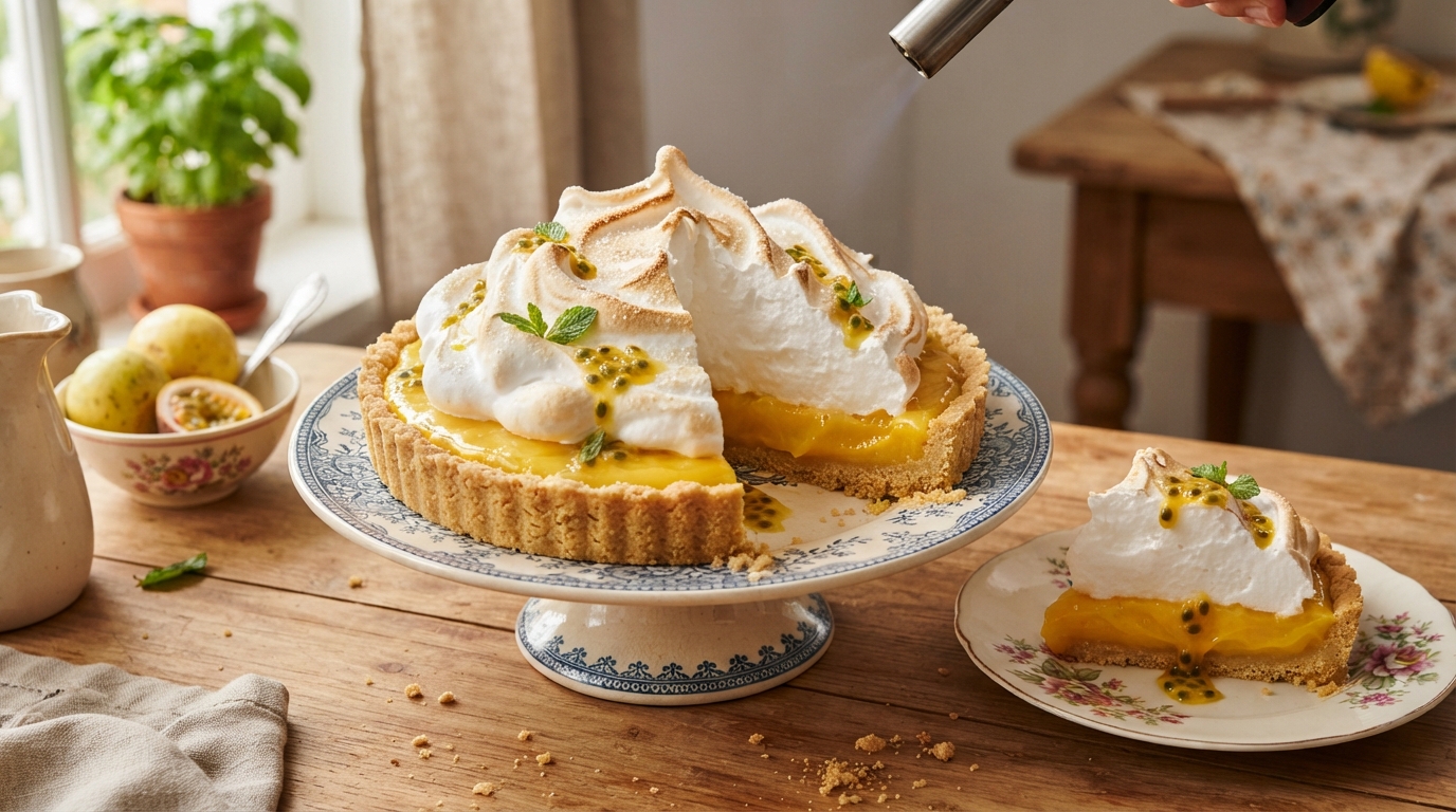Torta de Maracujá com Merengue: Receita Cremosa e Gelada